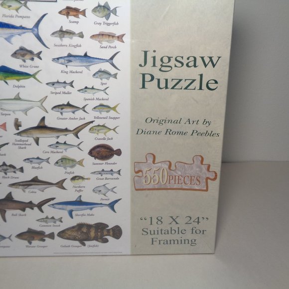 FISHES OF THE SOUTHEAST ATLANTIC COAST New 550 Piece Jigsaw Puzzle - Picture 3 of 12